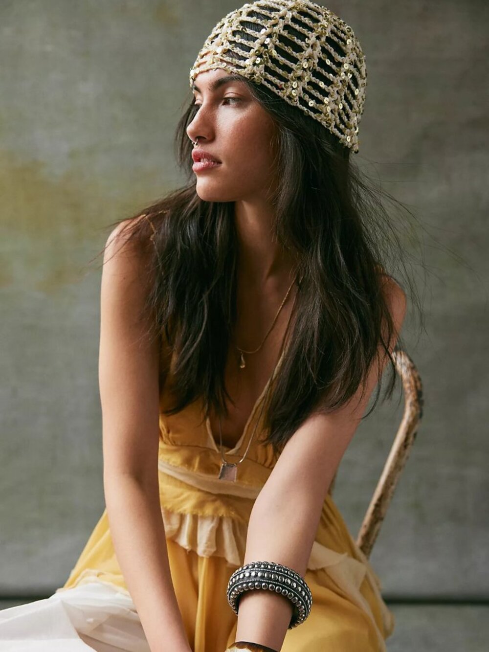 Mila Sequin Disco Cap